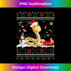 Funny Ugly Xmas Sweater Animals Lights Christmas Corn Snake Tank T - Chic Sublimation Digital Download - Reimagine Your Sublimation Pieces