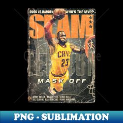 COVER BASKETBALL - MASK OF - Instant PNG Sublimation Download - Transform Your Sublimation Creations
