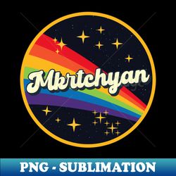 Mkrtchyan  Rainbow In Space Vintage Style - PNG Transparent Sublimation File - Perfect for Creative Projects