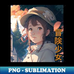 Adventure Girl - High-Quality PNG Sublimation Download - Unleash Your Inner Rebellion