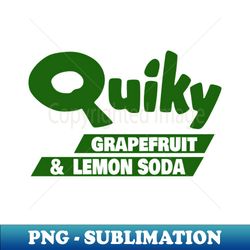 quiky grapefruit  lemon soda - vintage soda pop bottle cap - high-resolution png sublimation file - bold & eye-catching
