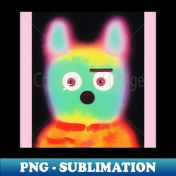 colourful abstract bear illustration - png transparent sublimation design - unleash your inner rebellion