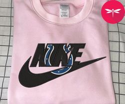 NIKE NFL Indianapolis Colts Logo Embroidered Sweatshirt, NIKE NFL Sport Embroidered Sweatshirt, NFL Embroidered Shirt