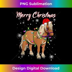 Christmas Gifts Boys Girls Men Women Christmas Pajamas Horse Tank - Contemporary PNG Sublimation Design - Infuse Everyday with a Celebratory Spirit