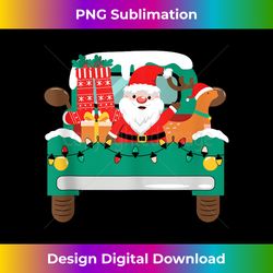 Christmas Santa Track Funny Xmas Party Design Tank - Artisanal Sublimation PNG File - Chic, Bold, and Uncompromising