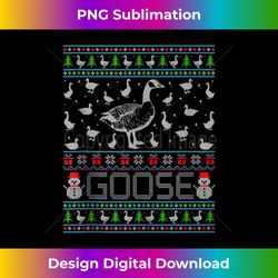 Ugly Christmas Sweaters Merry Goosemas Goose Lover Tank - Contemporary PNG Sublimation Design - Rapidly Innovate Your Artistic Vision
