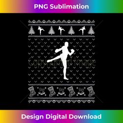 Ugly Sweater Christmas Holiday Design Funny Kickboxer Xmas Tank - Urban Sublimation PNG Design - Enhance Your Art with a Dash of Spice