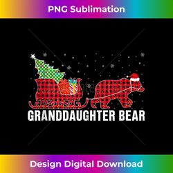 Granddaughter Bear Sleigh Christmas Family Matching Pajama Tank - Bespoke Sublimation Digital File - Enhance Your Art with a Dash of Spice