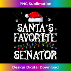Santa's Favorite Senator Family Matching Group Christmas Tank T - Edgy Sublimation Digital File - Striking & Memorable Impressions