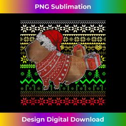 Capybara Santa-Claus Ugly Christmas Sweater Holiday Lover Tank - Crafted Sublimation Digital Download - Crafted for Sublimation Excellence
