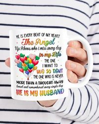 My Husband My Guardian Angel Mug, Husband Coffee Mug
