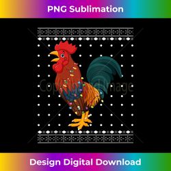 Ugly Christmas Sweater Merry Xmas Holiday Santa Claus Tank To - Bespoke Sublimation Digital File - Access the Spectrum of Sublimation Artistry