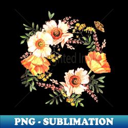 Delicate Wreath - Premium PNG Sublimation File - Bring Your Designs to Life