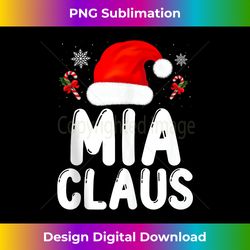 Santa Claus Costume Christmas Holiday Humor Mia Claus Tank T - Eco-Friendly Sublimation PNG Download - Ideal for Imaginative Endeavors
