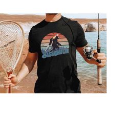 Bassquatch Bigfoot Fishing / Bass Fishing Shirt / Fisherman Shirt / Funny Fishing Shirt