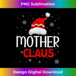 Ugly Sweater Christmas Matching Costume Mother Claus Tank - Contemporary PNG Sublimation Design - Customize with Flair