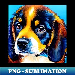 Cute colourful Puppy - Water colour painting 1 - Digital Sublimation Download File - Enhance Your Apparel with Stunning Detail