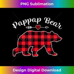 Red Plaid Christmas Costume Pappap Bear Ugly Holiday Tank T - Eco-Friendly Sublimation PNG Download - Channel Your Creative Rebel