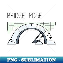 Bridge yoga pose comic drawing - High-Quality PNG Sublimation Download - Perfect for Sublimation Mastery