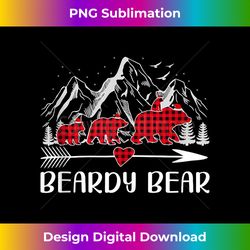 Family Matching Christmas Sweater Beardy Bear Xmas Tank T - Artisanal Sublimation PNG File - Customize with Flair