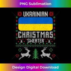 Ukraine Flag Ukrainian Christmas Sweat - Artisanal Sublimation PNG File - Striking & Memorable Impressions