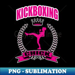 Kickboxing chick - PNG Transparent Digital Download File for Sublimation - Instantly Transform Your Sublimation Projects