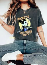 Mickey Halloween Comfort Color Shirt, Mickey's Not So Scary Halloween Party, Disney Halloween Shirt, Halloween Family, H
