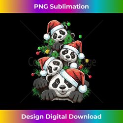 Panda-Squad Christmas Tree Funny Ugly Animal Xmas Holiday Tank - Innovative PNG Sublimation Design - Infuse Everyday with a Celebratory Spirit
