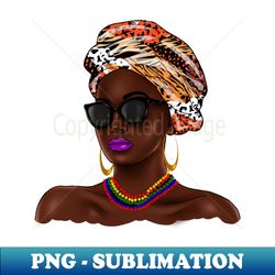 african melanin woman african pattern black beauty - png transparent sublimation file - unlock vibrant sublimation designs
