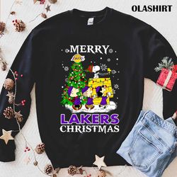 New Awesome Zingtee Merry Los Ange-les Lak-ers Christmas Shirt - Olashirt
