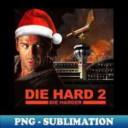 Die Hard 2 Christmas Design - Sublimation-Ready PNG File - Bold & Eye-catching