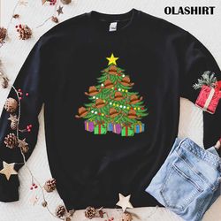 new cowboy hat christmas tree country southern cowgirl hat premium t-shirt - olashirt