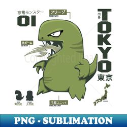 Tokyo Freezo Monster Cute Kawaii monster - Instant Sublimation Digital Download - Unleash Your Creativity