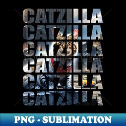 catzilla japanese sunset - Exclusive PNG Sublimation Download - Perfect for Sublimation Art