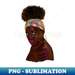 Beautiful Afro Melanin African Woman - Artistic Sublimation Digital File - Create with Confidence