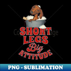 Short Legs Big Attitude - Premium PNG Sublimation File - Create with Confidence
