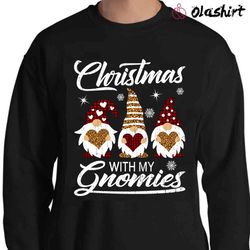New Christmas With Gnomies Plaid Leopard T-shirt , Trending Shirt - Olashirt