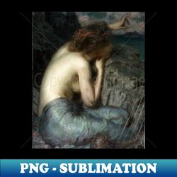 The Siren - Louis Loeb - Decorative Sublimation PNG File - Unleash Your Creativity