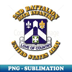 2nd Bn - 58th Infantry - PNG Sublimation Digital Download - Stunning Sublimation Graphics
