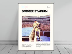 Elton John at Dodger Stadium Print  Los Angeles Dodgers Poster  Ballpark Art  MLB Stadium Poster   Oil Painting  Modern