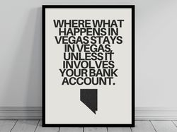 Hilarious Nevada Meme Print  Nevada Poster  Minimalist State Slogan  Nevada Silhouette SVG  Modern Travel  Keep Calm Sta