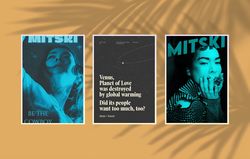 Mitski Posters - My love mine all mine Mitski Be the Cowboy poster prints - My love all mine Mitski Nobody - Mitski bury
