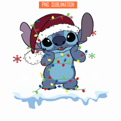 Stitch Santa Merry Christmas SVG PNG DXF EPS JPG