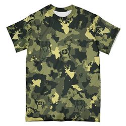 Camouflage Deer Texas Hunting Ez20 0701 All Over Print T-Shirt