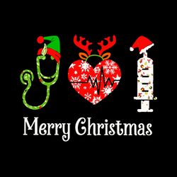 Funny Nurse Merry Christmas Svg, Christmas Svg, Christmas Svg Files, Logo Christmas Svg, Instant download