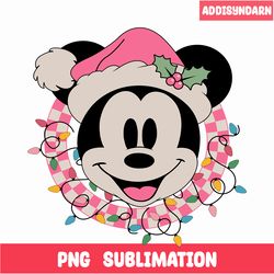 Mickey Pink Christmas SVG PNG DXF EPS JPG