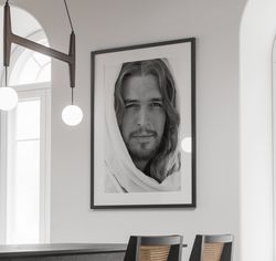 Jesus Christ Poster, Jesus Christ Print, Jesus Painting, Jesus Christ Portrait, Jesus Picture, Christian Art, Christian