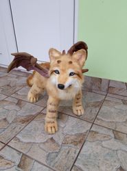 Mythical Wolf animal with wings and paws CUSTOM