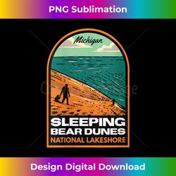Womens Sleeping Bear Dunes National Lakeshore Michigan Vintage V-Ne - Minimalist Sublimation Digital File - Channel Your Creative Rebel