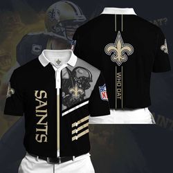 Customizable New Orleans Saints Polo Shirt – Stylish NFL Apparel